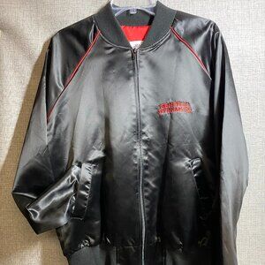 Vintage General Dynamics F 16 Satin Bomber Jacket LIKE NEW